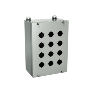Type 4, 12 | Extra deep enclosure for standard pushbuttons with cover secured by screws