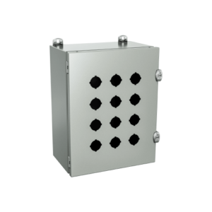 Type 4, 12 | Extra large enclosure for standard pushbuttons with external locks