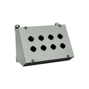 Type 4, 12 | Enclosure for standard pushbuttons with 35° control surface and cover secured by screws