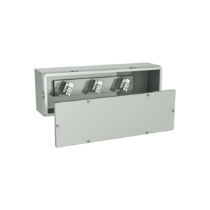 Type 4, 12 | Splitter trough 3 or 4 wires with cover secured by screws