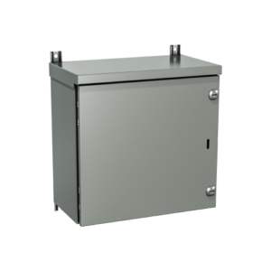 Type 3R | Large single door enclosure with cover secured by 1/4 turn locks and padlockable catch