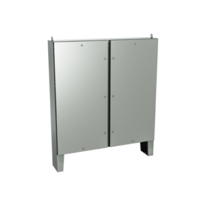 Type 4, 12 | Double door cabinet with central post, floor mounting stands and 1/4 turn locks