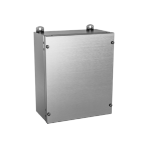 Type 4X, 12 | Single door aluminium JIC enclosure with cover secured by screws, protection against corrosion