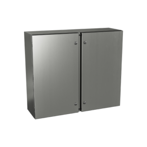 Type 4X, 12 | Double door stainless steel enclosure, protection against corrosion