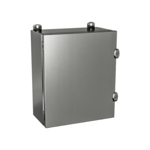 Type 4X, 12 | Single door JIC stainless steel enclosure with external locks