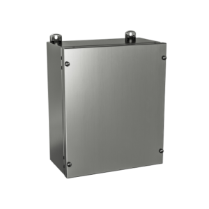 Type 4X, 12 | Single door stainless steel JIC enclosure with screw secured cover, protection against corrosion