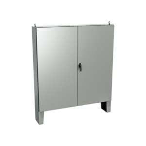 Type 12, 13 | Double door cabinet with floor mounting stands and padlockable 3 point lock mechanism