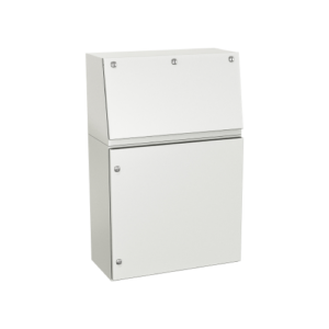 Type 12, 13 | Single door modular console with frontal access, assembled with turret
