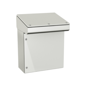 Type 12, 13 | Single door modular console with frontal access, assembled with writing desk