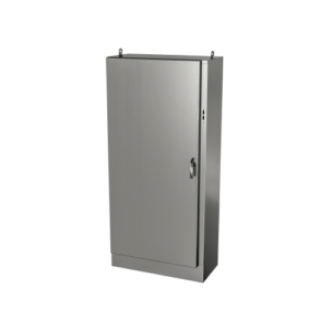 Type 12, 13 | Stainless steel single door freestanding cabinet for safety disconnect mounted on right flange