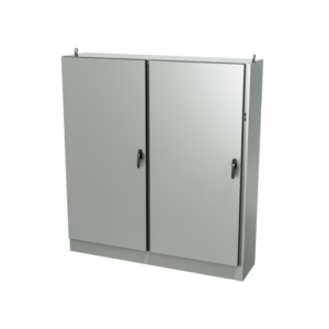 Type 12, 13 | Double door freestanding cabinet for safety disconnect mounted on right flange