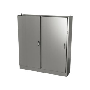 Type 12, 13 | Stainless steel double door freestanding cabinet for safety disconnect mounted on right flange