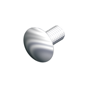 Steel Carriage Bolts - Round Head Square Neck - Pack of 100