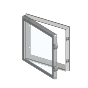 Indoor Water, Oil & Dust Tight Clear View Hinged Window Kits