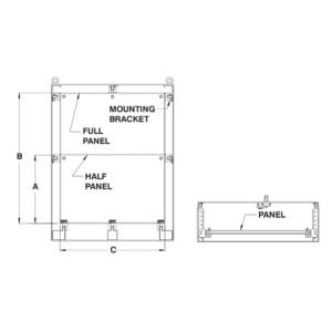 Back Panels for 9500 Freestanding Enclosures