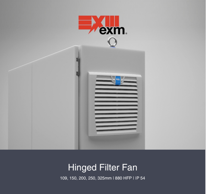 Hinged Filter Fan - EXM Manufacturing
