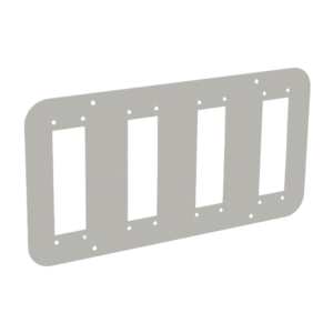 Closure Plate with Din Cut-Out