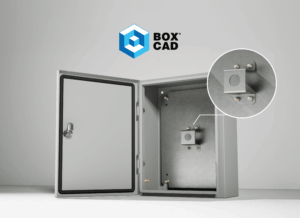 Medium duty swing-out door enclosure - EXM Manufacturing